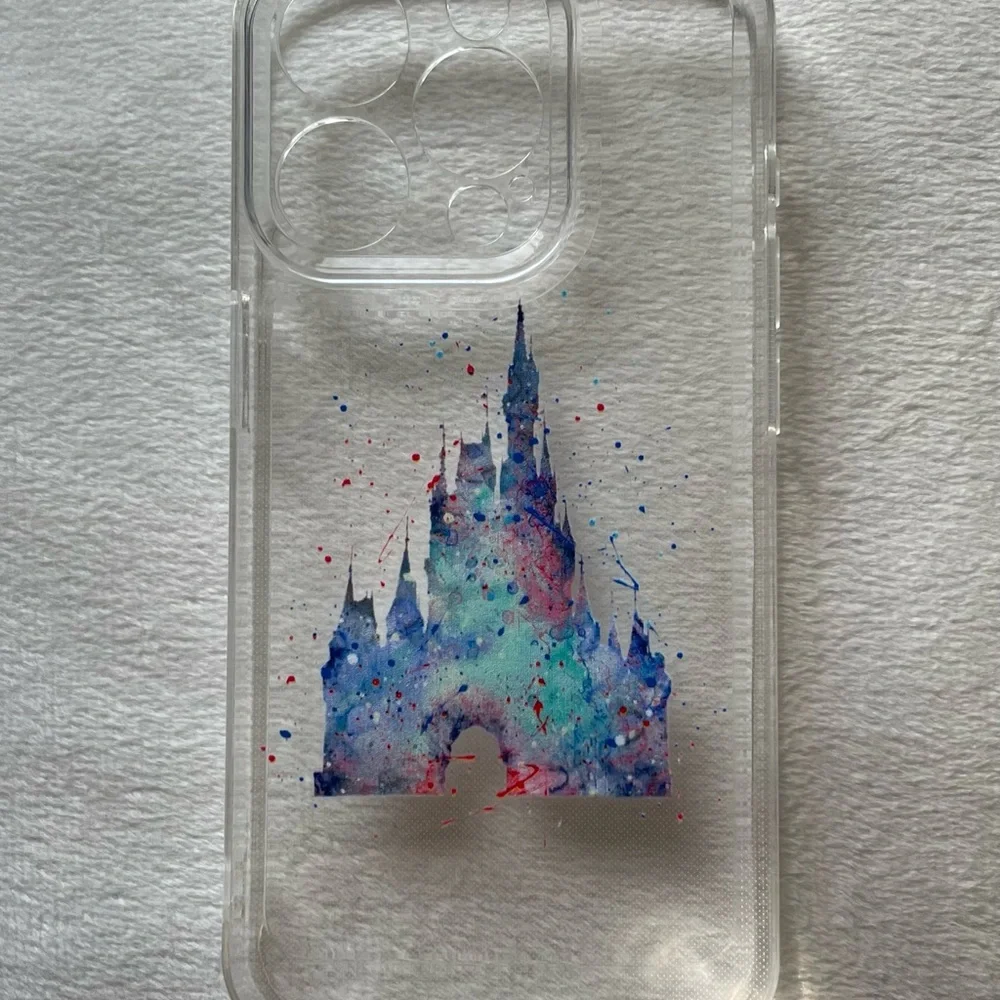 Brand New Disney Castle Transparent Phone Case: IPhone 15 Pro